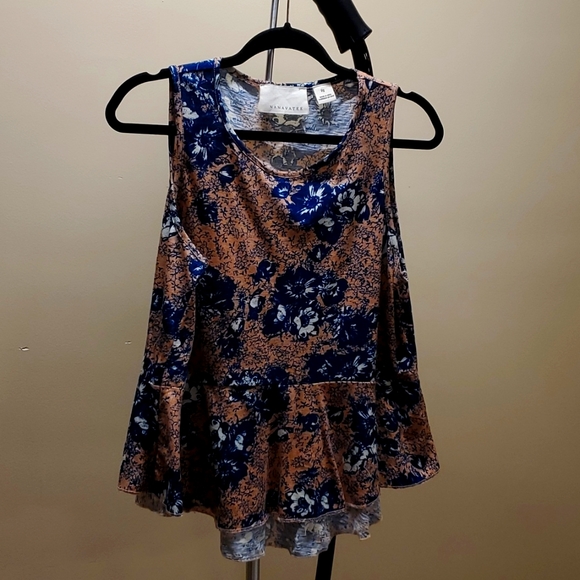 Peplum style print tank - Picture 3 of 4
